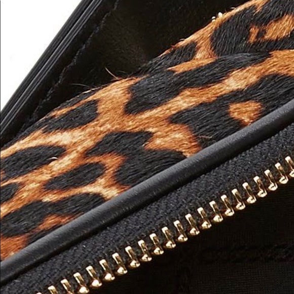 ✅ MICHAEL KORS, MK Leather Fur Chain Belt Bag NEW - Picture 4 of 8